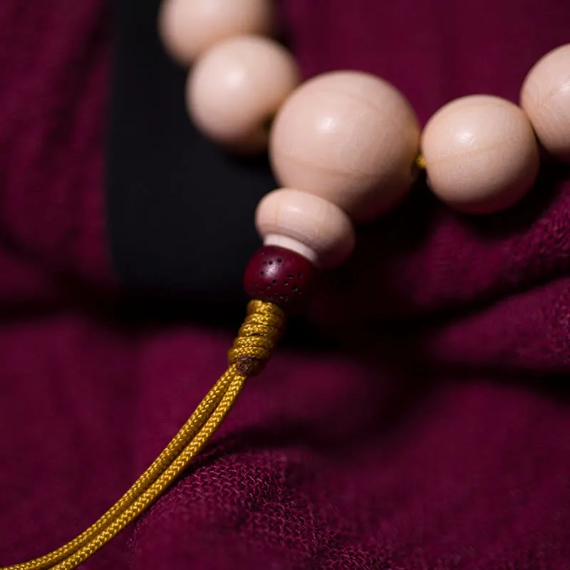 mythstone natural abelia biflora wood blessing wrist mala mythstone natural abelia biflora wood blessing wrist mala