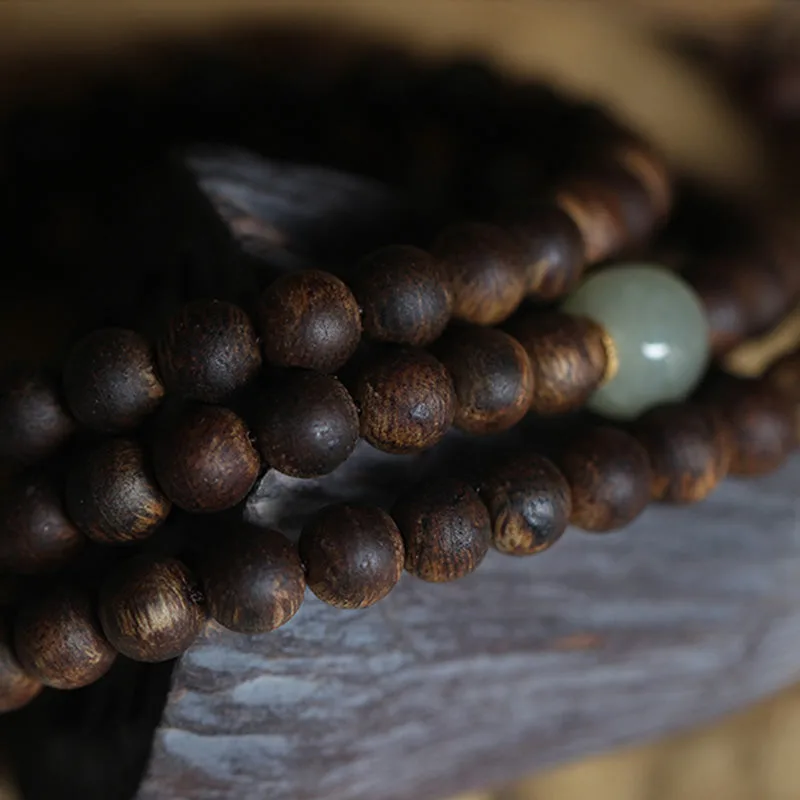 108 mala beads nha trang bai qinan agarwood jade 999 gold peace bracelet 108 mala beads nha trang bai qinan agarwood jade 999 gold peace bracelet