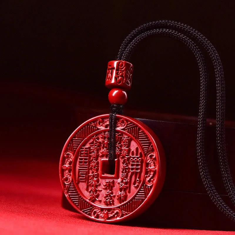 mythstone natural cinnabar mountain ghosts spend money bagua blessing necklace pendant key chain mythstone natural cinnabar mountain ghosts spend money bagua blessing necklace pendant key chain