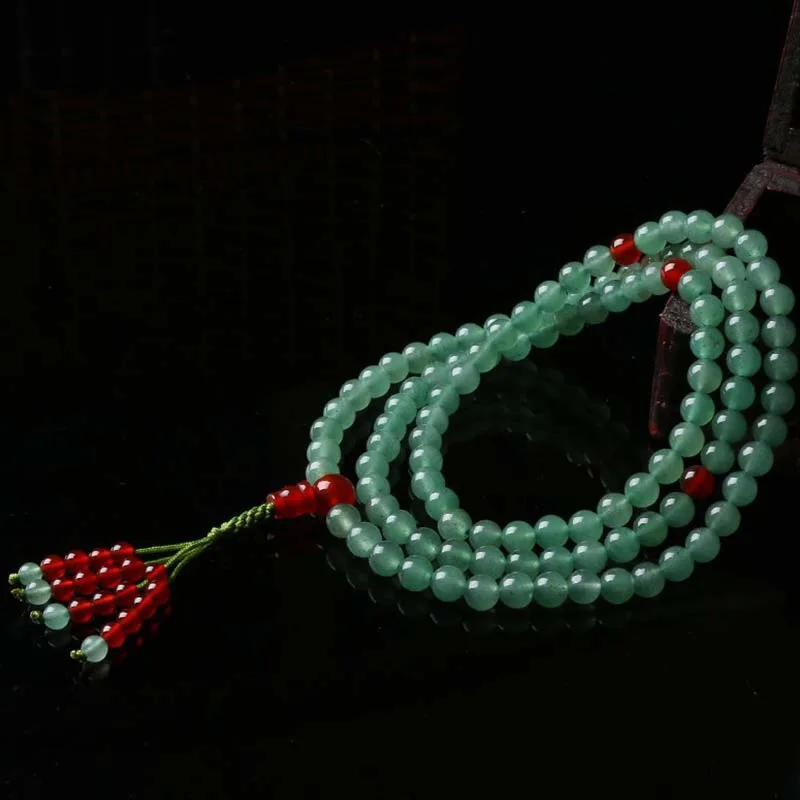 mythstone 108 beads green aventurine red agate luck mala bracelet mythstone 108 beads green aventurine red agate luck mala bracelet