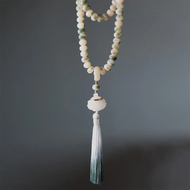 mythstone natural 108 mala beads bodhi seed lotus engraved wisdom tassel bracelet mythstone natural 108 mala beads bodhi seed lotus engraved wisdom tassel bracelet
