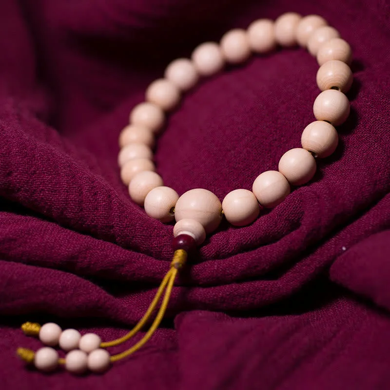 mythstone natural abelia biflora wood blessing wrist mala mythstone natural abelia biflora wood blessing wrist mala