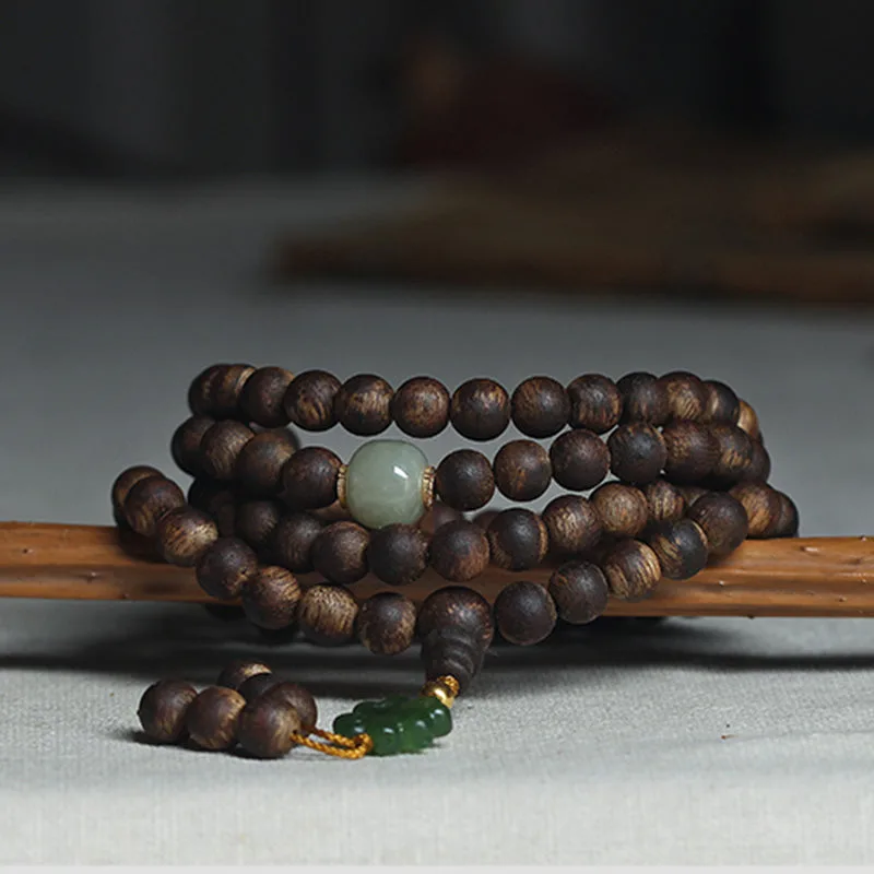 108 mala beads nha trang bai qinan agarwood jade 999 gold peace bracelet 108 mala beads nha trang bai qinan agarwood jade 999 gold peace bracelet
