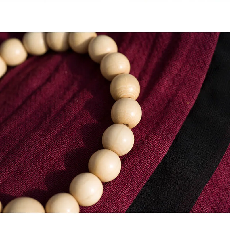 mythstone natural abelia biflora wood blessing wrist mala mythstone natural abelia biflora wood blessing wrist mala