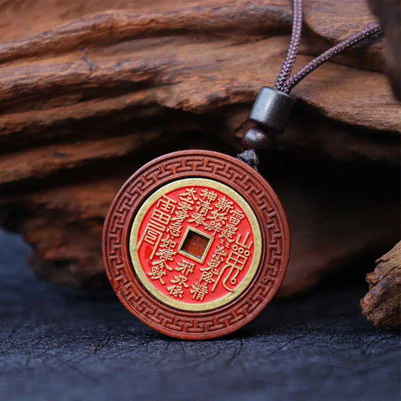mythstone lightning struck jujube wood yin yang bagua mountain ghosts spend money protection necklace pendant mythstone lightning struck jujube wood yin yang bagua mountain ghosts spend money protection necklace pendant