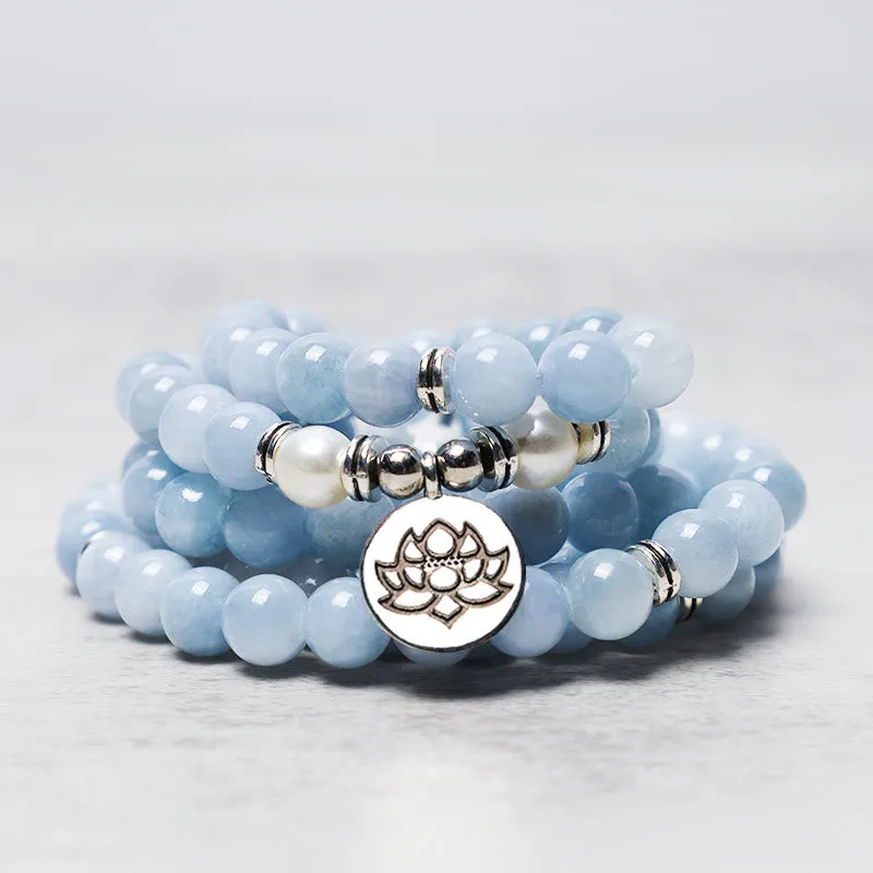 mythstone 108 mala beads aquamarine healing bracelet mythstone 108 mala beads aquamarine healing bracelet