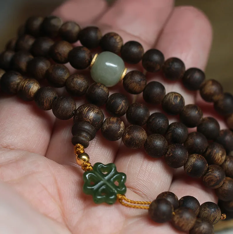 108 mala beads nha trang bai qinan agarwood jade 999 gold peace bracelet 108 mala beads nha trang bai qinan agarwood jade 999 gold peace bracelet