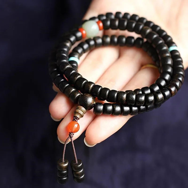 mythstone 108 mala beads agarwood jade strength calm bracelet mythstone 108 mala beads agarwood jade strength calm bracelet