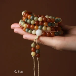 MythStone Bodhi Seed Mala Harmony Wisdom Bracelet