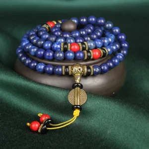 Mythstone – Tibetan Mala Lapis Lazuli Positive Bracelet